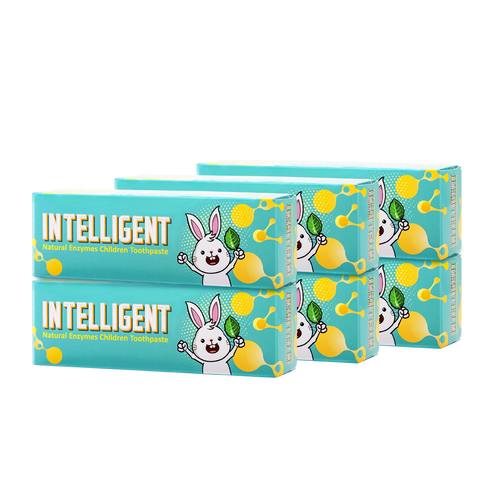 INTELLIGENT 因特力淨兒童酵素牙膏【原味】 40g x6