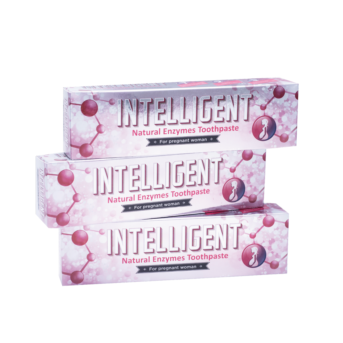 INTELLIGENT 因特力淨孕婦酵素牙膏 80g 三入組【溫和薄荷】
